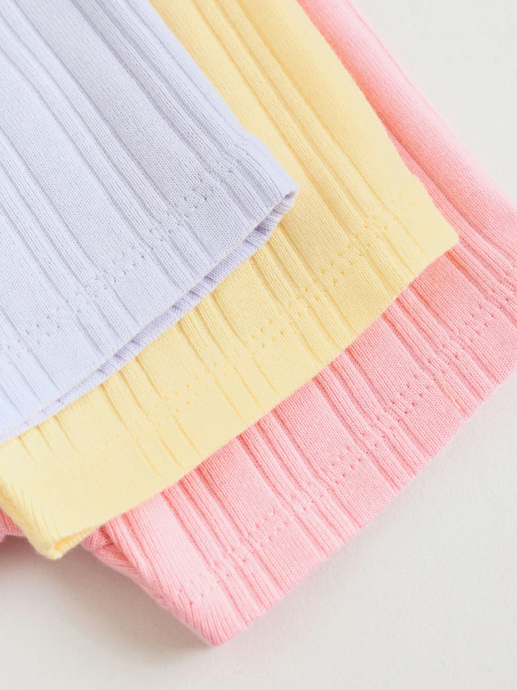 |BabyGirl| Conjunto Com 3 Macacões Infantis Coloridos Com Zíper Duplo (0 meses a 3 anos)