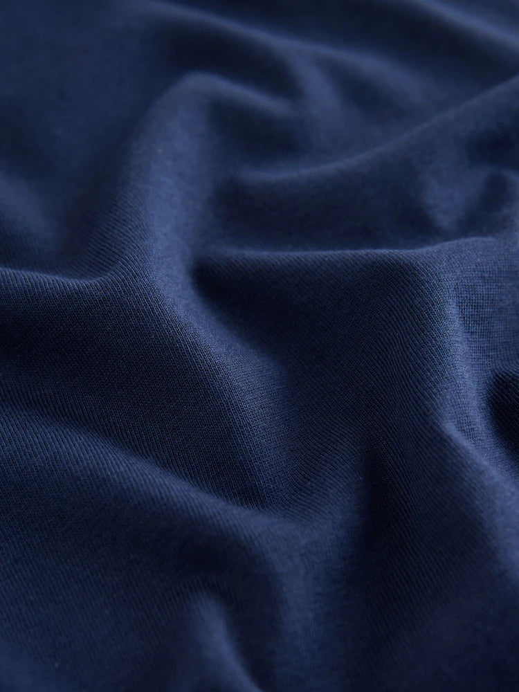 |Boy| Camiseta Pequena De Manga Curta Com Bordado De Urso Azul Marinho (3 meses -7 anos)