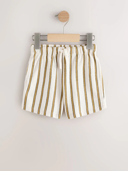 |Boy| Calções Texturizados Amarelos (3 meses a 7 anos)