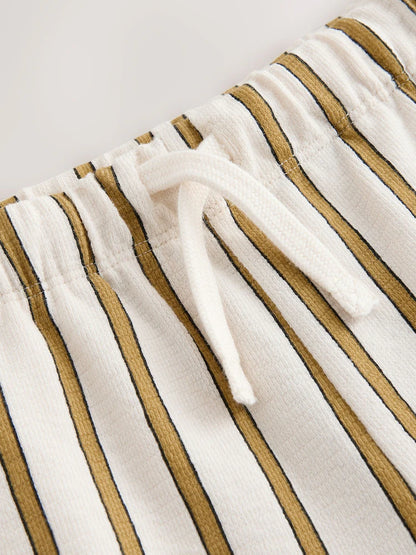 |Boy| Calções Texturizados Amarelos (3 meses a 7 anos)