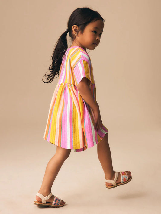 |Girl| Vestido de Jersey Essencial Rainbow (3 meses a 7 anos)