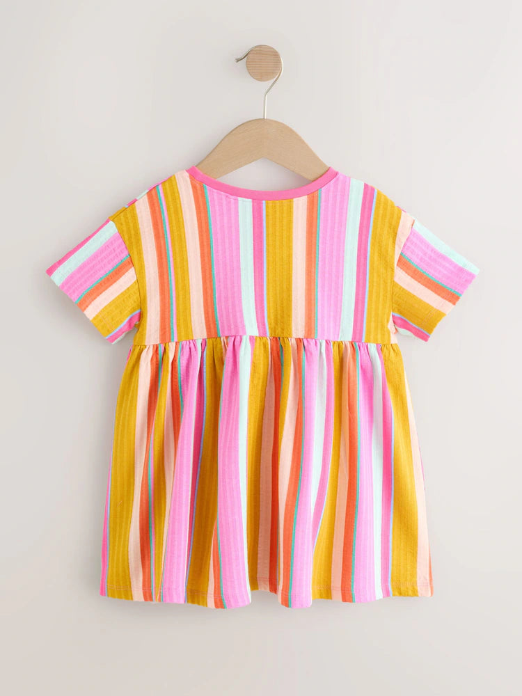 |Girl| Vestido de Jersey Essencial Rainbow (3 meses a 7 anos)