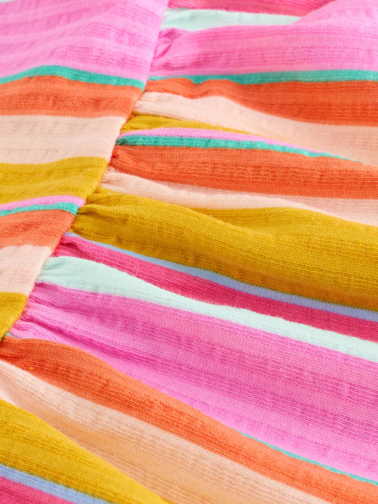 |Girl| Vestido de Jersey Essencial Rainbow (3 meses a 7 anos)