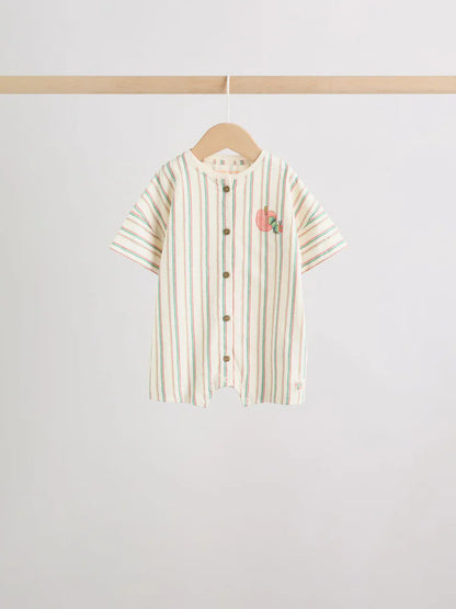 |BabyBoy| Conjunto Com 3 Macacões Infantis Neutros Com Estampa Da Lagarta Muito Faminta (The Very Hungry Caterpillar License)
