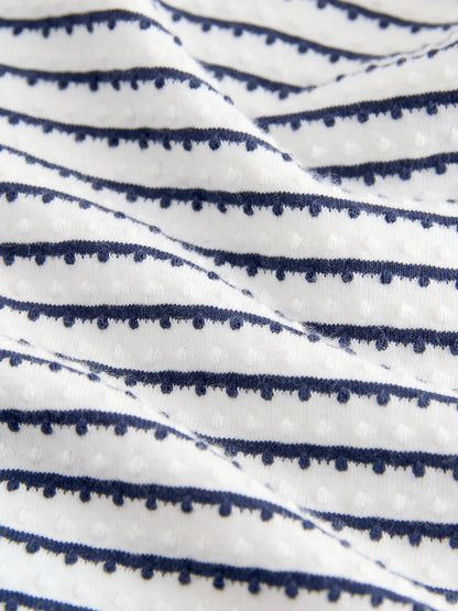 |Girl| Vestido Monocromático com Gola de Laço (3 meses a 7 anos)