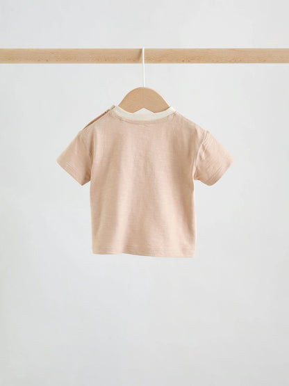 |BabyBoy| Conjunto Infantil Com Blusa e Shorts Estampados Com Carros Laranja (0 meses a 2 anos)