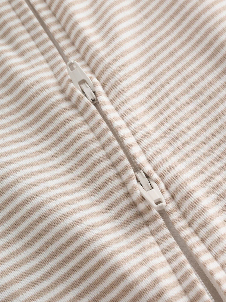 |BabyBoy| Conjunto De 3 Macacões Para Bebê Nas Cores Bege e Branco (0 meses a 3 anos)