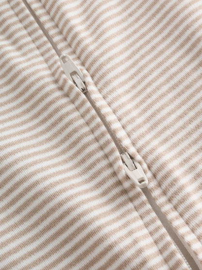 |BabyBoy| Conjunto De 3 Macacões Para Bebê Nas Cores Bege e Branco (0 meses a 3 anos)