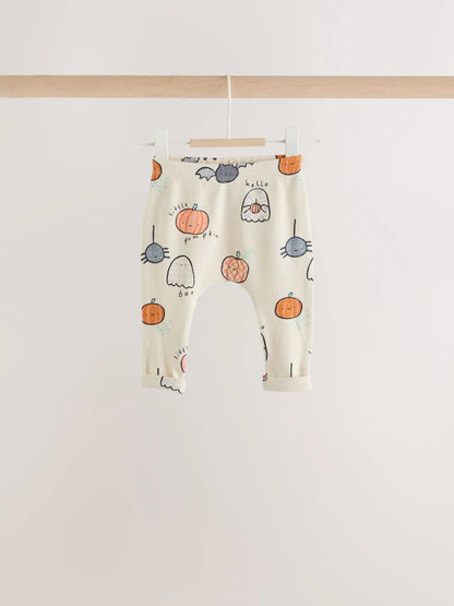 |BabyBoy| Conjunto de Moletom e Legging com Estampa de Personagem de Halloween (Cinza-Chumbo) – Bebê (0 meses a 2 anos)