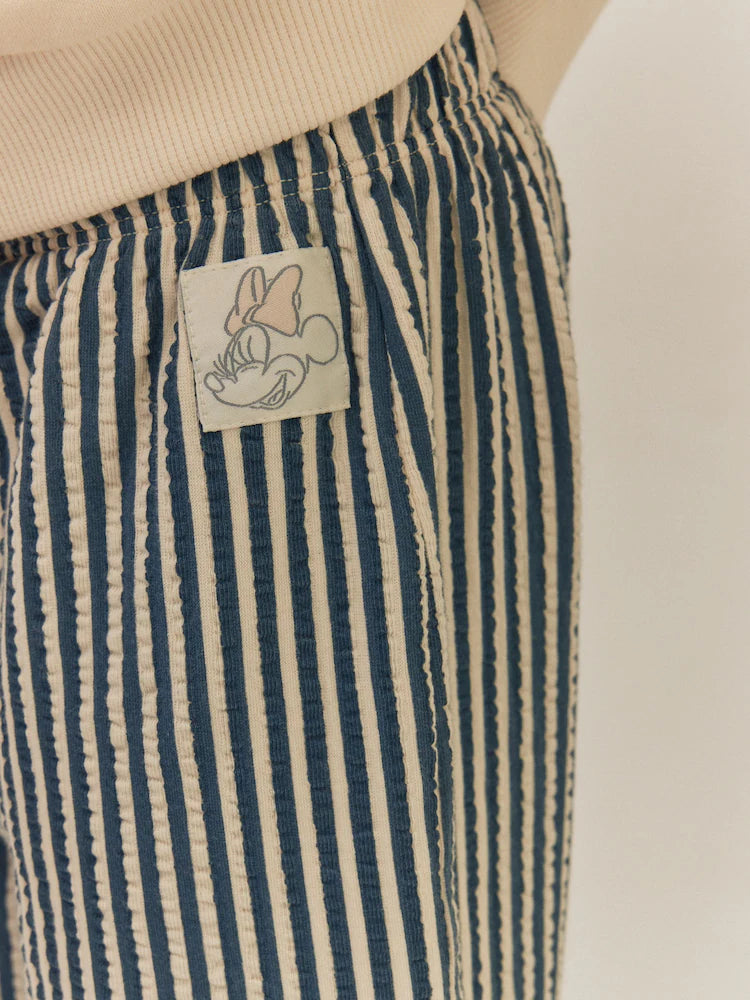 |Girl| Conjunto de Moletom Creme da Minnie e Calça Wide Leg (6 meses a 7 anos)