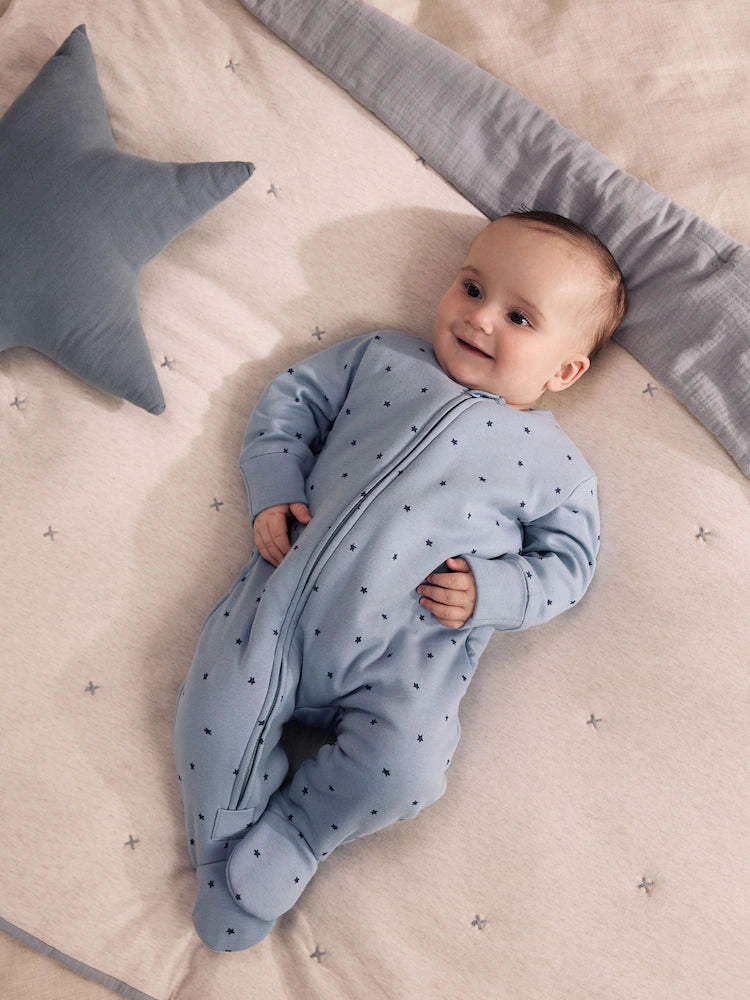 |BabyBoy| Macacão Estrela Azul (2,5 Tog) Com Zíper Bidirecional