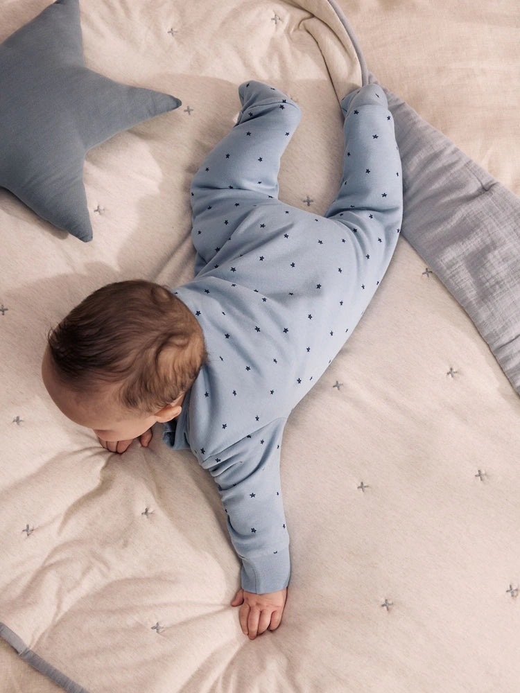 |BabyBoy| Macacão Estrela Azul (2,5 Tog) Com Zíper Bidirecional
