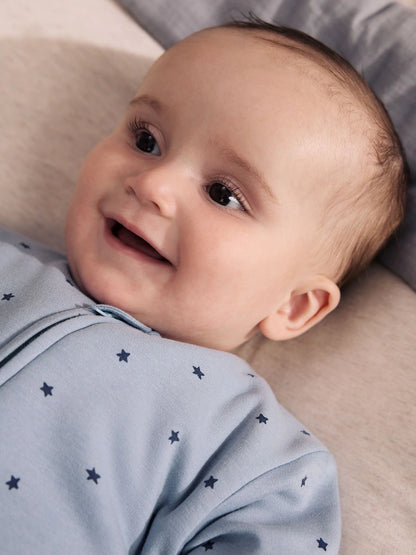|BabyBoy| Macacão Estrela Azul (2,5 Tog) Com Zíper Bidirecional
