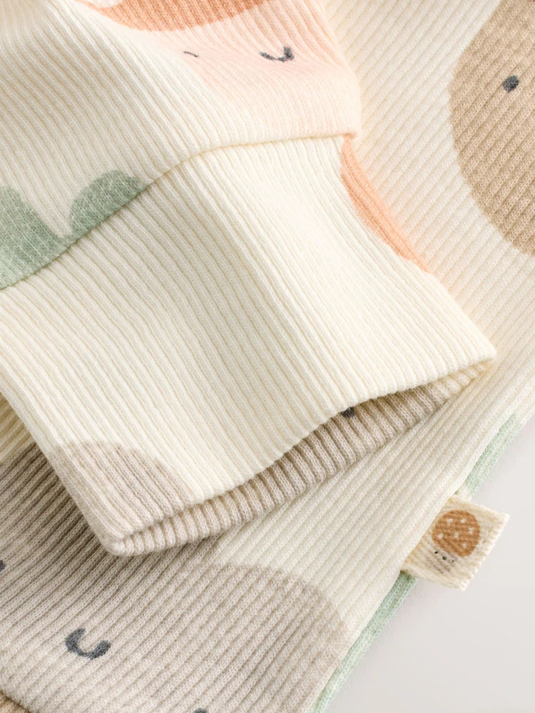 |BabyGirl| Conjunto de Moletom e Legging para Bebê com Estampa Outonal em Tons Neutros (0 meses a 2 anos)