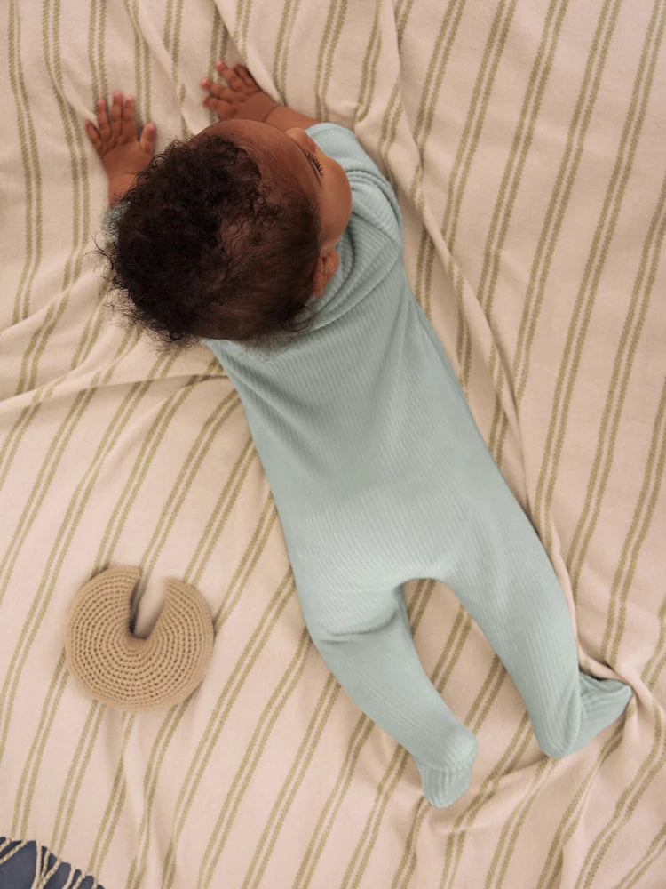 |BabyGirl| Kit com 2 Macacões de Veludo Azul para Bebê