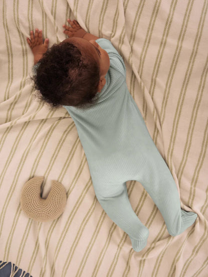|BabyGirl| Kit com 2 Macacões de Veludo Azul para Bebê