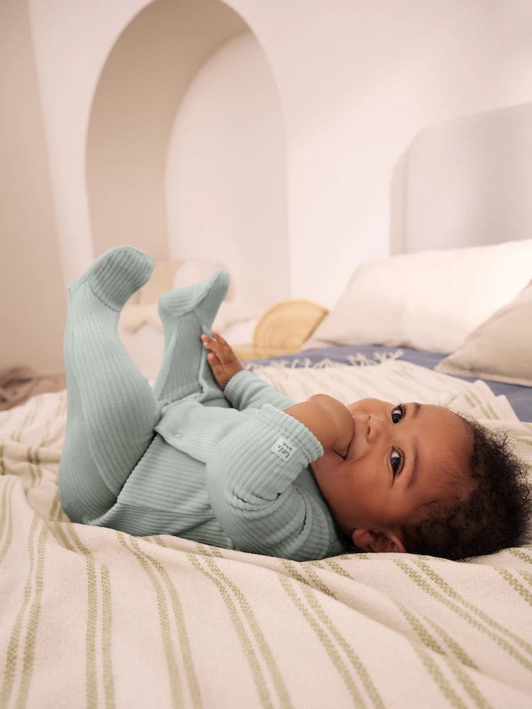 |BabyGirl| Kit com 2 Macacões de Veludo Azul para Bebê