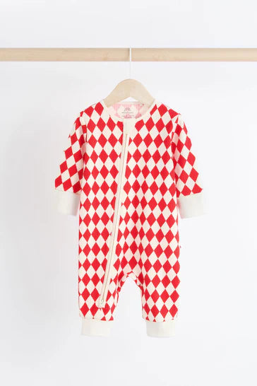 |Niña| Conjunto de pijama rojo Baby Christmas Team Rudolph, pack de 3 (0 meses a 3 años)