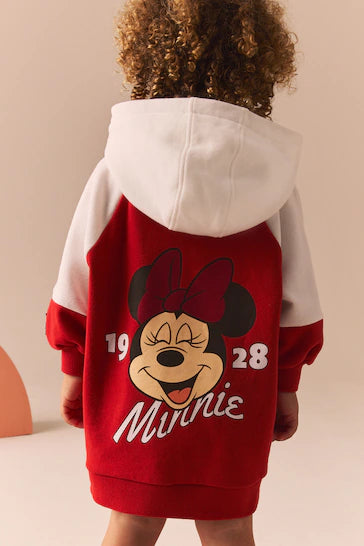 |Girl| Conjunto De Vestido e Leggings Vermelhos Da Minnie Mouse (3 meses a 7 anos)