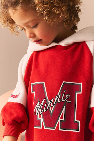 |Girl| Conjunto De Vestido e Leggings Vermelhos Da Minnie Mouse (3 meses a 7 anos)