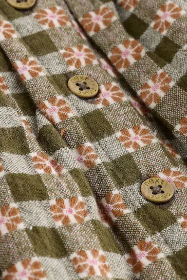 |BabyGirl| Vestido De Tecido Para Bebê Com Meia-Calça - Xadrez Verde (0 meses a 2 anos)