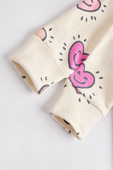 |Niña| Pack de 3 mamelucos para bebé con cremallera bidireccional (0 meses a 2 años)