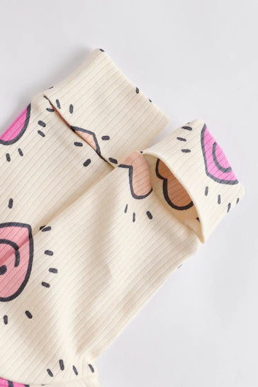 |Niña| Pack de 3 mamelucos para bebé con cremallera bidireccional (0 meses a 2 años)