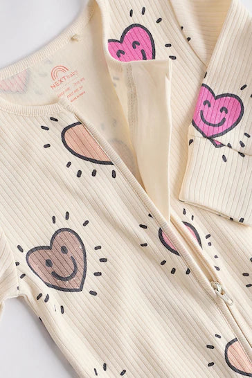 |Niña| Pack de 3 mamelucos para bebé con cremallera bidireccional (0 meses a 2 años)