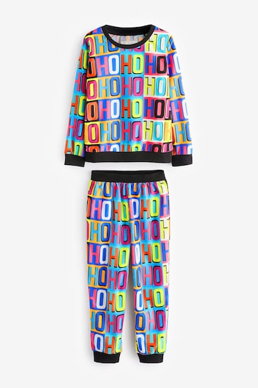 |BigBoy| Pijama De Lã De Toque Macio Unico Com Elastano – Bright HoHoHo Natal (9 meses a 16 anos)