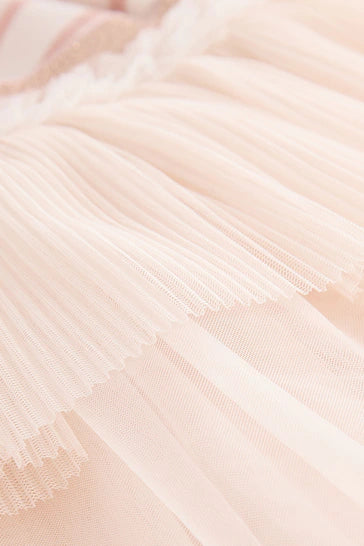 |Girl| Vestido De Rena Brilhante De Manga Comprida Rosa (3 meses a 7 anos)