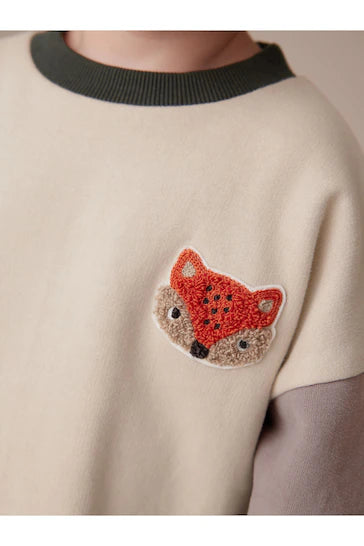 |Boy| Conjunto De Moletom e Leggings Stone Fox Colourblock (3 meses a 7 anos)