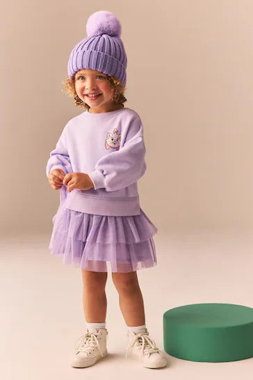 |Girl| Vestido Roxo Marie Sweat Mesh (3 meses a 7 anos)
