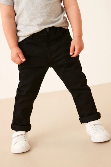 |Boy| Jeans Skinny Fit Supermacios Com Elasticidade - Black Denim (3 meses a 7 anos)