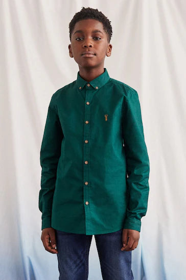 |BigBoy| Camisa Oxford - Green (3-16 anos)