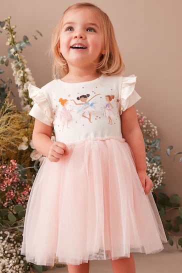 |BigGirl| Vestido Saia Tutu - Pink Ballerina (3 meses a 7 anos)