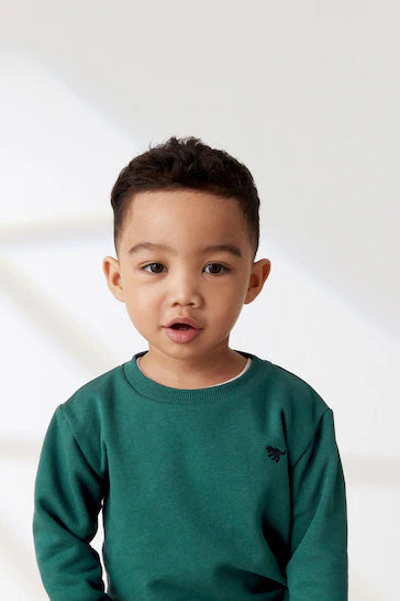 |Chico Grande| Conjunto de sudadera y pantalón jogger - Verde intenso (3 meses a 7 años)