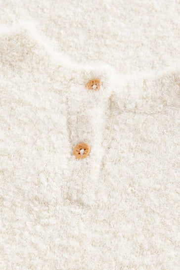 |Girl| Vestido Jumper Bouclé - Ecru Cream Marl (3 meses a 7 anos)