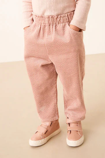 |Girl| Calças Cordão - Pale Pink (3 meses a 7 anos)