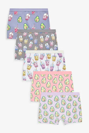 |Girl| Pacote De 5 Shorts (2-16 anos)