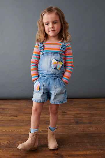 |Girl| Macacão Jeans e Conjunto De 2 Peças (3 meses a 7 anos)