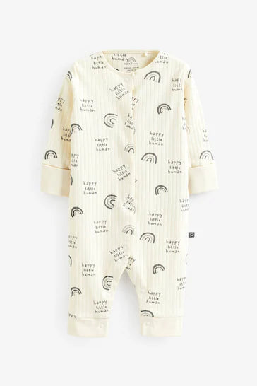 |BabyGirl| Conjunto De 2 Pijamas Para Bebê Marrom Caramelo 'Unico' (0 meses a 3 anos)