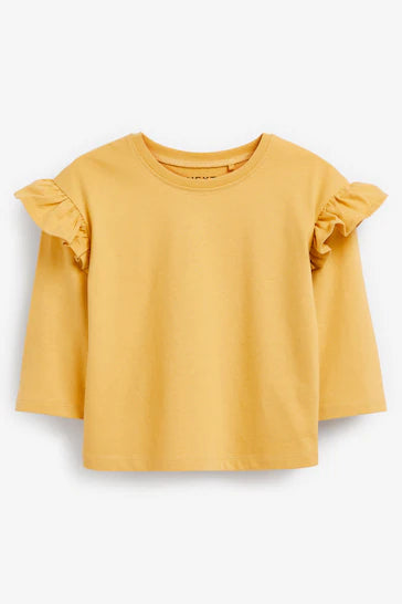 |Girl| Pacote Com 4 Camisetas De Manga Comprida De Algodão - Green/Yellow Fairy (3 meses a 7 anos)