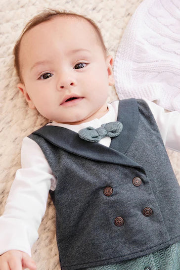 |BabyBoy| Macacão Smart Bebê Azul Marinho (0-18 meses)
