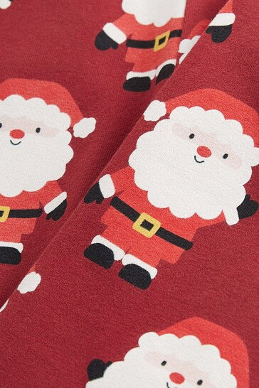 |Girl| Natal Leggings De Jersey Estampadas - Santa (3 meses a 7 anos)