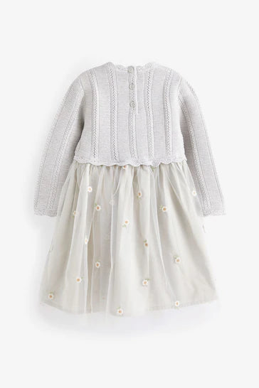 |Girl| Vestido Jumper e Saia De Tule (3 meses a 7 anos)