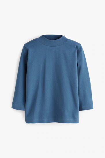 |Boy| Camiseta De Manga Comprida Com Gola Tartaruga - Navy Blue (3 meses a 7 anos)