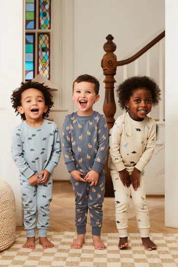|BigBoy| Pacote De 3 Pijamas Snuggle (9 meses - 10 anos)