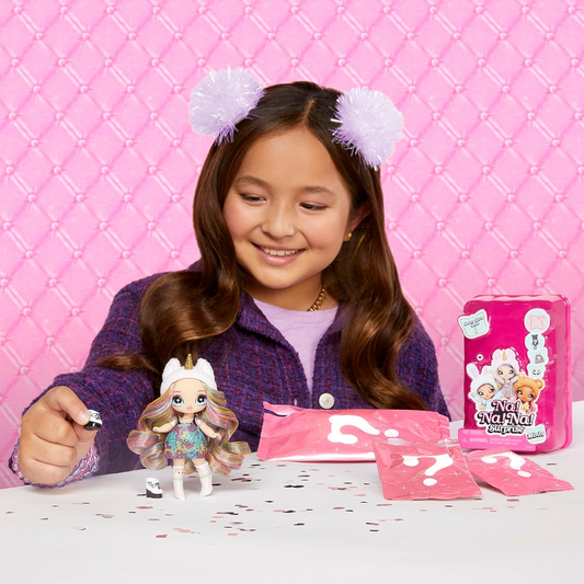 ¡No! ¡No! ¡No! Muñeca de moda Surprise Minis Serie 1 - SURTIDO ALEATORIO - Paquete misterioso con confeti sorpresa - Incluye muñeca, atuendo y zapatos articulados - Gran regalo para niños de 5 años en adelante