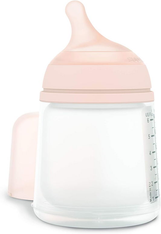 Suavinex Zero Zero Zero Biberón Especial Anti Cólicos (A), 0 Meses, Biberón, Ideal para Lactancia Materna Mixta, Tetina para Fregaderos 180ml