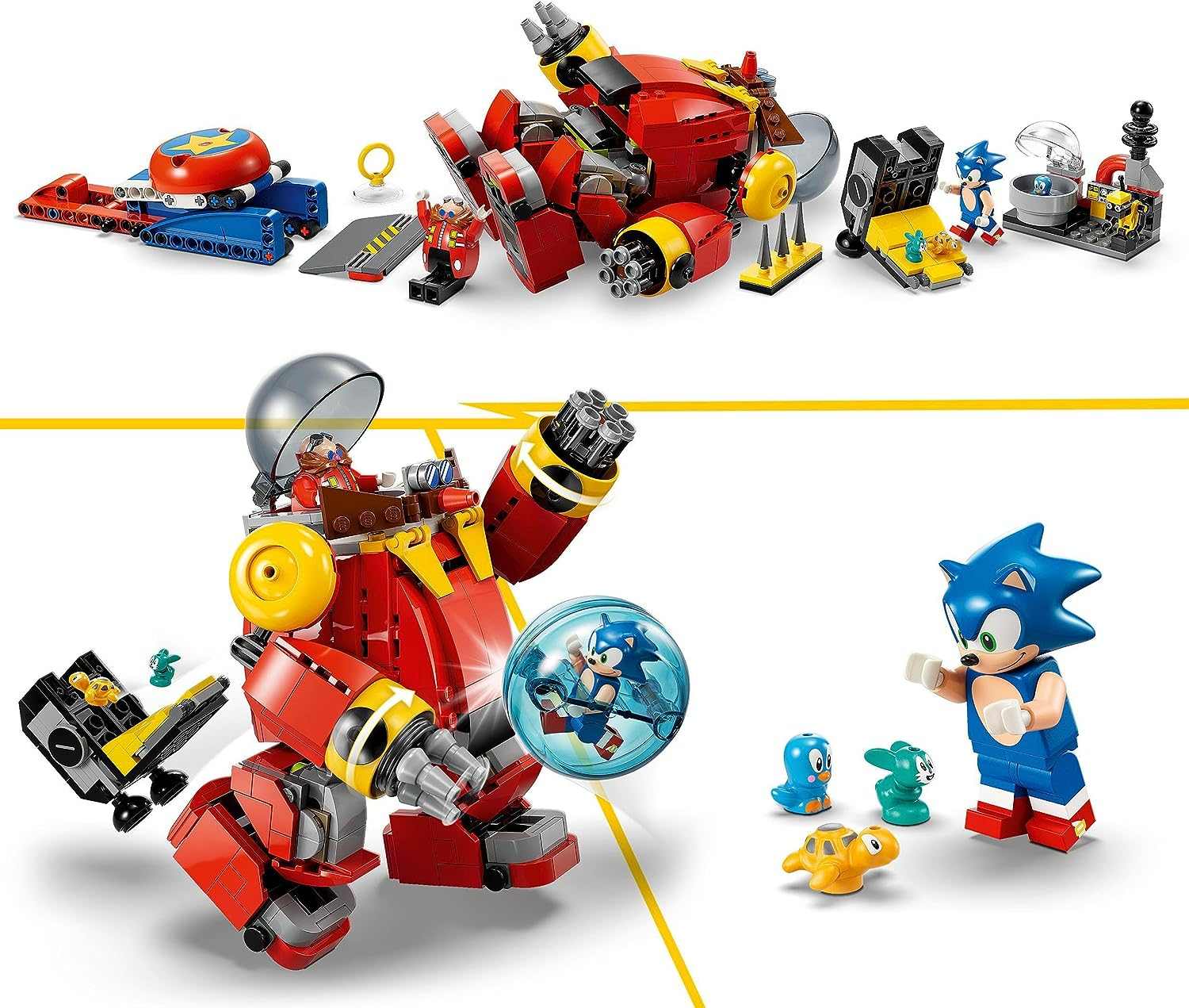 LEGO 76993 Sonic the Hedgehog Sonic Eggman's Death Egg Robot de ju